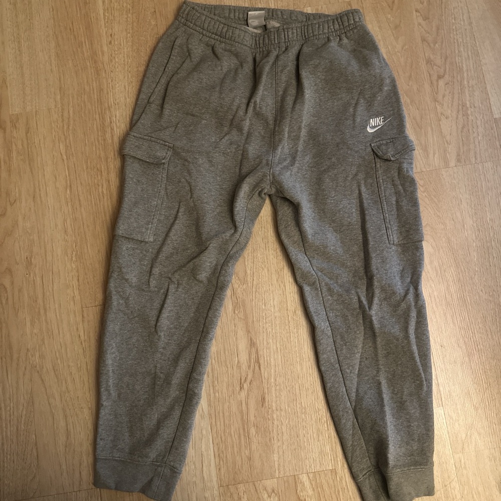 Nike Heather Gray Cargo Joggers